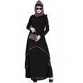 C Cut Abaya- Black C Cut Abaya- Black
