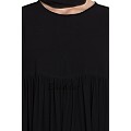 Polka dotted abaya dress- black Polka dotted abaya dress- black