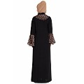 Cardigan abaya with animal print Cardigan abaya with animal print