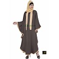 Kaftan Abaya- Brown-Biege Kaftan Abaya- Brown-Biege