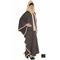 Kaftan Abaya- Brown-Biege Kaftan Abaya- Brown-Biege