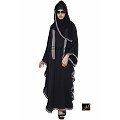 Kaftan Abaya- Black-Grey Kaftan Abaya- Black-Grey