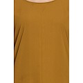 Designer kaftan abaya with Ruffled border- Golden Brown Designer kaftan abaya with Ruffled border- Golden Brown