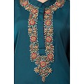 Royal Nida Kaftan Dress- Green Royal Nida Kaftan Dress- Green
