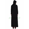 Modest abaya with attached Shawl- Black Modest abaya with attached Shawl- Black