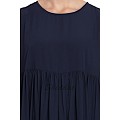 Designer abaya with Pintucks- Navy Blue Designer abaya with Pintucks- Navy Blue