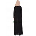 Dress abaya with pintuck- Black color