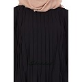 Dress abaya with pintuck- Black color