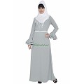Islamic maxi dress - Abaya in Sea green color