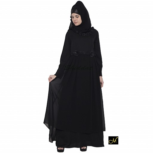 Designer abaya for women- Black