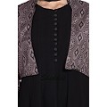 Designer double layered abaya with a Jacket combo- Black Designer double layered abaya with a Jacket combo- Black