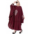 Irani kaftan with embroidery work- Maroon Irani kaftan with embroidery work- Maroon