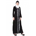 Front-open embroidery abaya Front-open embroidery abaya