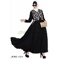 Designer abaya with embroidery and bead work Designer abaya with embroidery and bead work