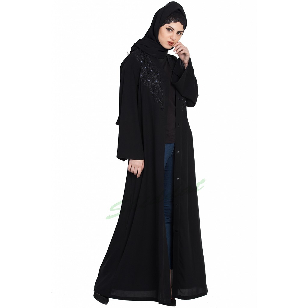 abaya designs front open