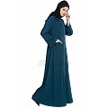 Front open Winter abaya- Midnight Blue Front open Winter abaya- Midnight Blue