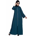 Front open Winter abaya- Midnight Blue Front open Winter abaya- Midnight Blue