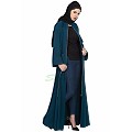 Front open Winter abaya- Midnight Blue Front open Winter abaya- Midnight Blue