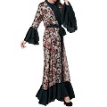 Designer Cardigan with an Inner abaya- Gfreen-Multi Designer Cardigan with an Inner abaya- Gfreen-Multi