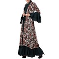 Designer Cardigan with an Inner abaya- Gfreen-Multi Designer Cardigan with an Inner abaya- Gfreen-Multi