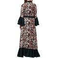 Designer Cardigan with an Inner abaya- Gfreen-Multi Designer Cardigan with an Inner abaya- Gfreen-Multi