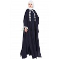 Designer kaftan abaya - Navy Blue Lacey maxi dress Designer kaftan abaya - Navy Blue Lacey maxi dress