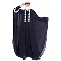 Designer kaftan abaya - Navy Blue Lacey maxi dress Designer kaftan abaya - Navy Blue Lacey maxi dress