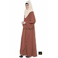 Designer abaya in rust color Designer abaya in rust color