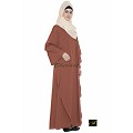 Designer abaya in rust color Designer abaya in rust color