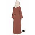 Designer abaya in rust color Designer abaya in rust color