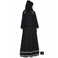 Double layered lace abaya- Black Double layered lace abaya- Black