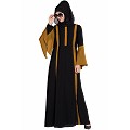 Designer abaya in dual Color- golden-black Designer abaya in dual Color- golden-black