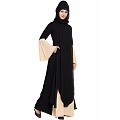Dubai style abaya Dress- Fawn-Black Dubai style abaya Dress- Fawn-Black