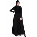Designer bridal abaya- black color Designer bridal abaya- black color