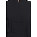 Black abaya with designer bottom in dress style Black abaya with designer bottom in dress style