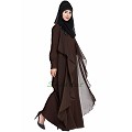 Designer Shrug Abaya- Brown