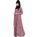 Designer Shrug Abaya- Puce Pink Designer Shrug Abaya- Puce Pink