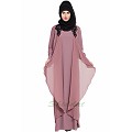 Designer Shrug Abaya- Puce Pink Designer Shrug Abaya- Puce Pink