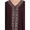 Dubai style designer Kaftan abaya- Dark Brown Dubai style designer Kaftan abaya- Dark Brown