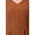 Designer abaya with falling panels- caramel brown Designer abaya with falling panels- caramel brown