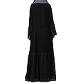 Designer front open Abaya- Black Designer front open Abaya- Black