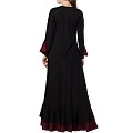 Dual colored Designer Umbrella abaya- Black-Wine Dual colored Designer Umbrella abaya- Black-Wine