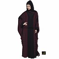 Kaftan Burqa - Black and Maroon Kaftan Burqa - Black and Maroon