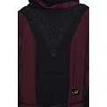 Kaftan Burqa - Black and Maroon Kaftan Burqa - Black and Maroon