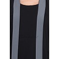 Kaftan abaya with Grey borders- Black Kaftan abaya with Grey borders- Black