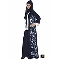Shrug style Abaya- Blue Print Shrug style Abaya- Blue Print