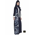 Shrug style Abaya- Blue Print Shrug style Abaya- Blue Print