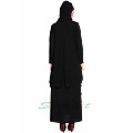 Shrug abaya- Black-Black