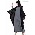 Shrug abaya- grey-black Shrug abaya- grey-black