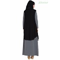 Shrug abaya- grey-black Shrug abaya- grey-black